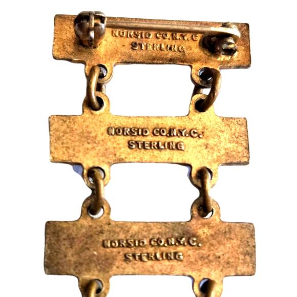 WWll Army Air Forces 1000 Hours Flight Award Norsic Co NYC Sterling 925 Medal - Picture 6 of 7